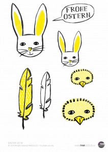 DIY // Oster-Anhänger schnell gebastelt // diese Anhänger als Free Printable - auf FAMILICIOUS.de